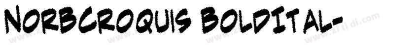NorBCroquis BoldItal字体转换